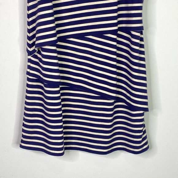 LOFT Asymmetric Sleeveless Striped Tank Dress Women's Size Small - Picture 5 of 8